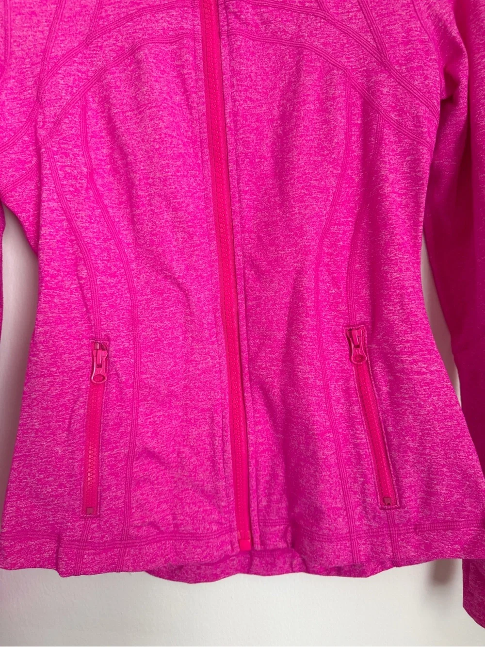 Lululemon Define Performance Jacket Women Size 6 Full Zip Hot Pink